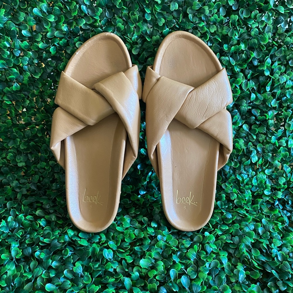 beek Tan Leather Sandals - Picture 3 of 11